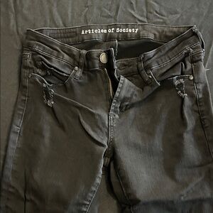 Articles of Society Women's Dark Gray Skinny Jeans